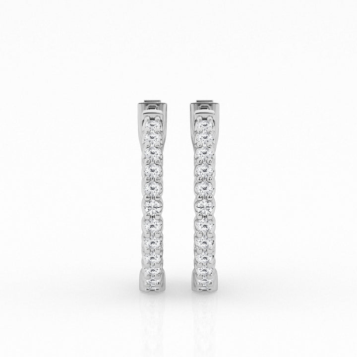 4.50 cttw Gorgeous Hoop Earrings