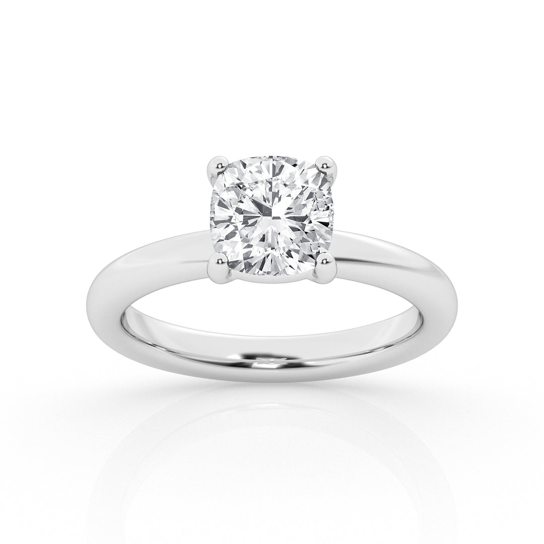 3.00 ct - Cushion  - Solitaire Ring