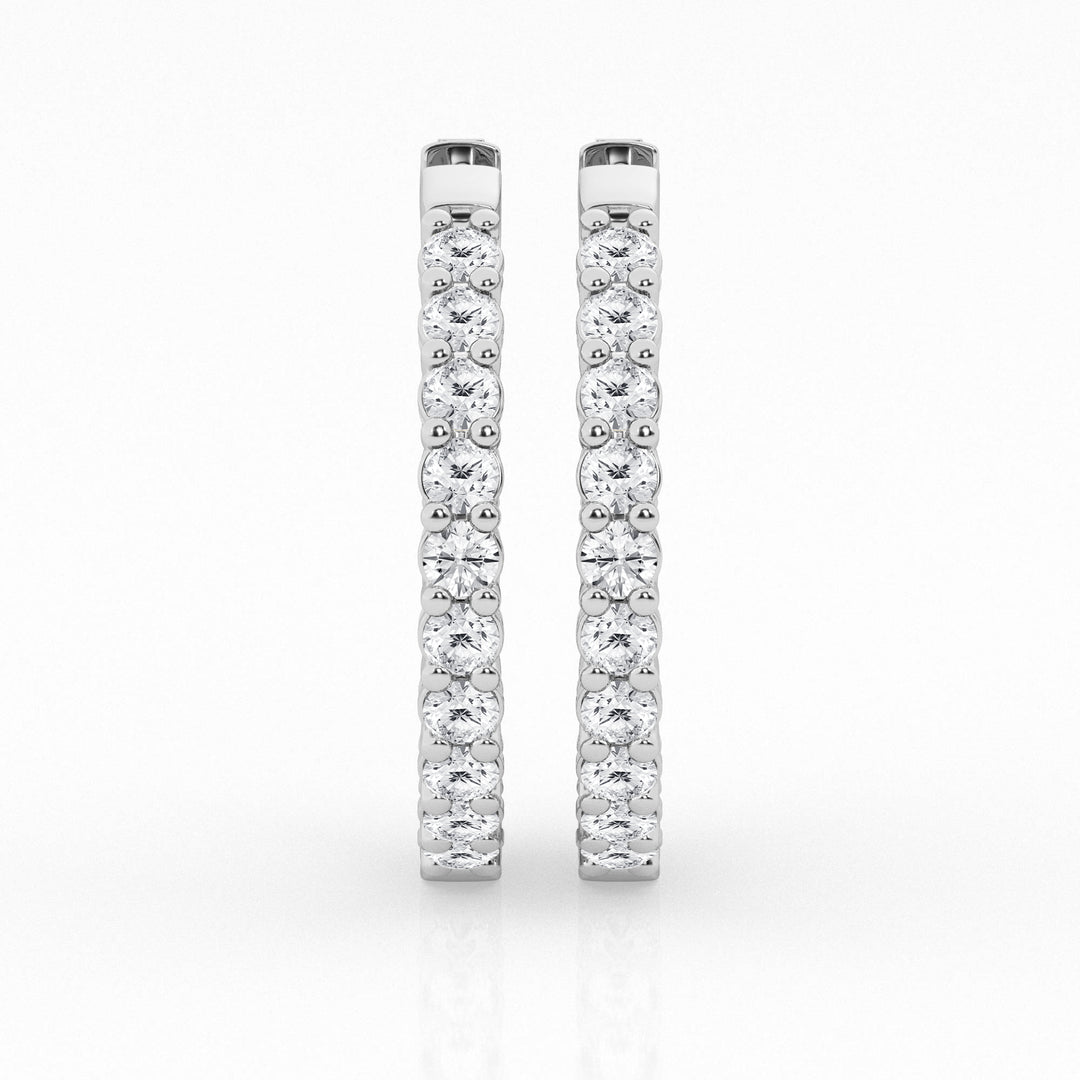 3.00 cttw Gorgeous Hoop Earrings