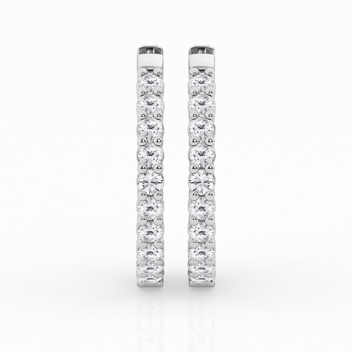 3.00 cttw Gorgeous Hoop Earrings