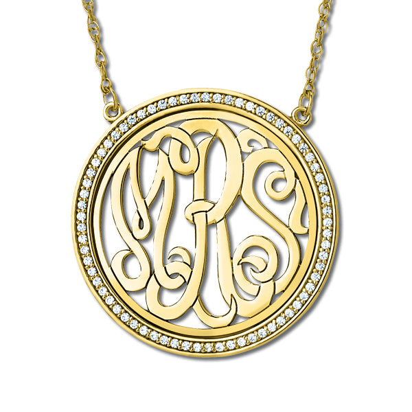14K White Gold Multi-Diamond Fashion Pendant