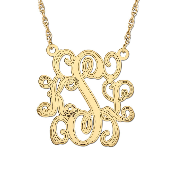 14K Yellow Gold Personalized Fashion Pendant