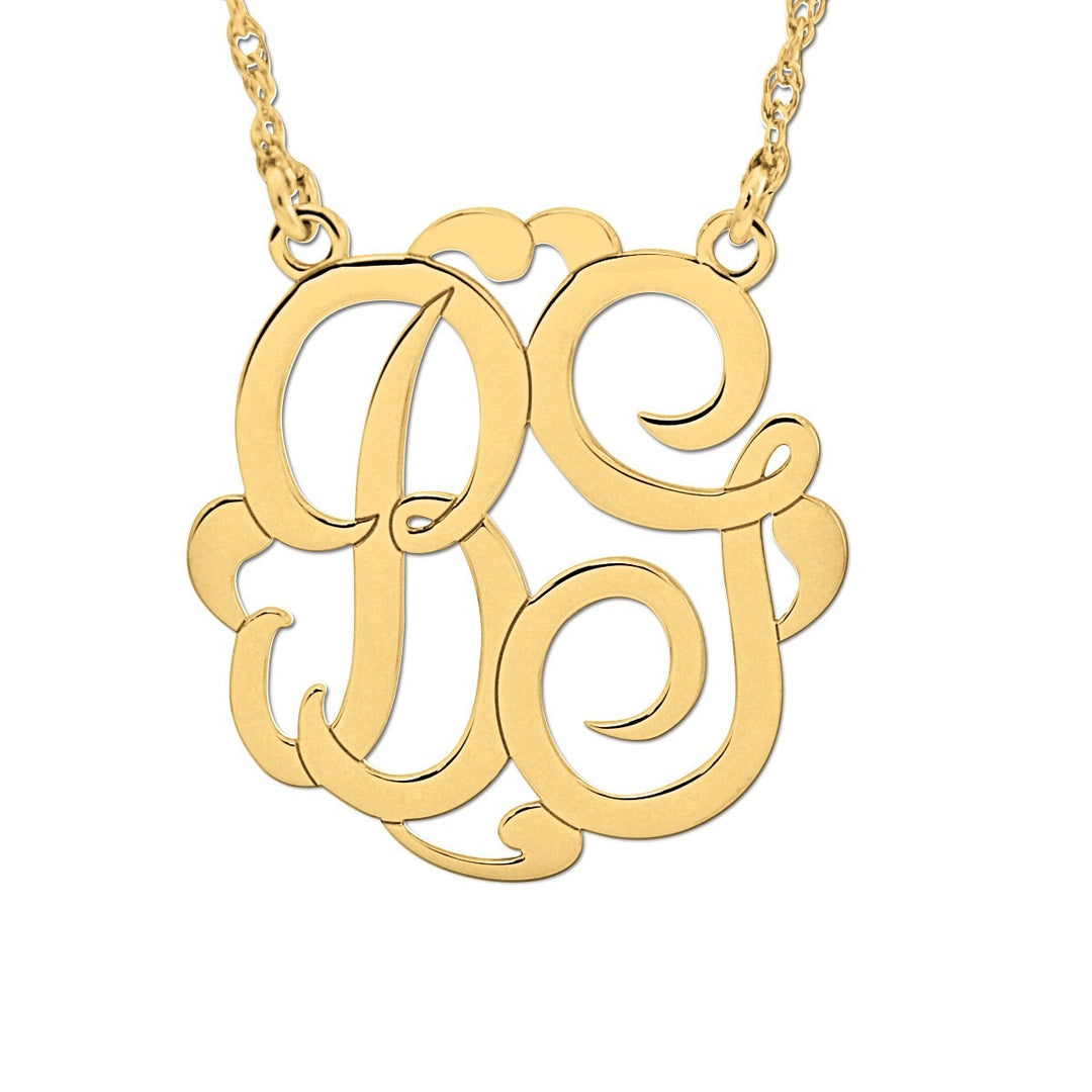 14K Yellow Gold Personalized Fashion Pendant