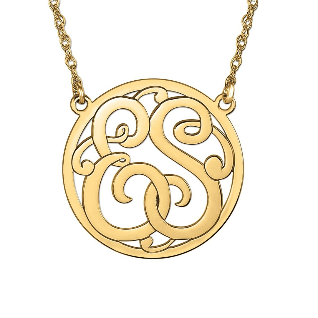14K Yellow Gold Personalized Fashion Pendant