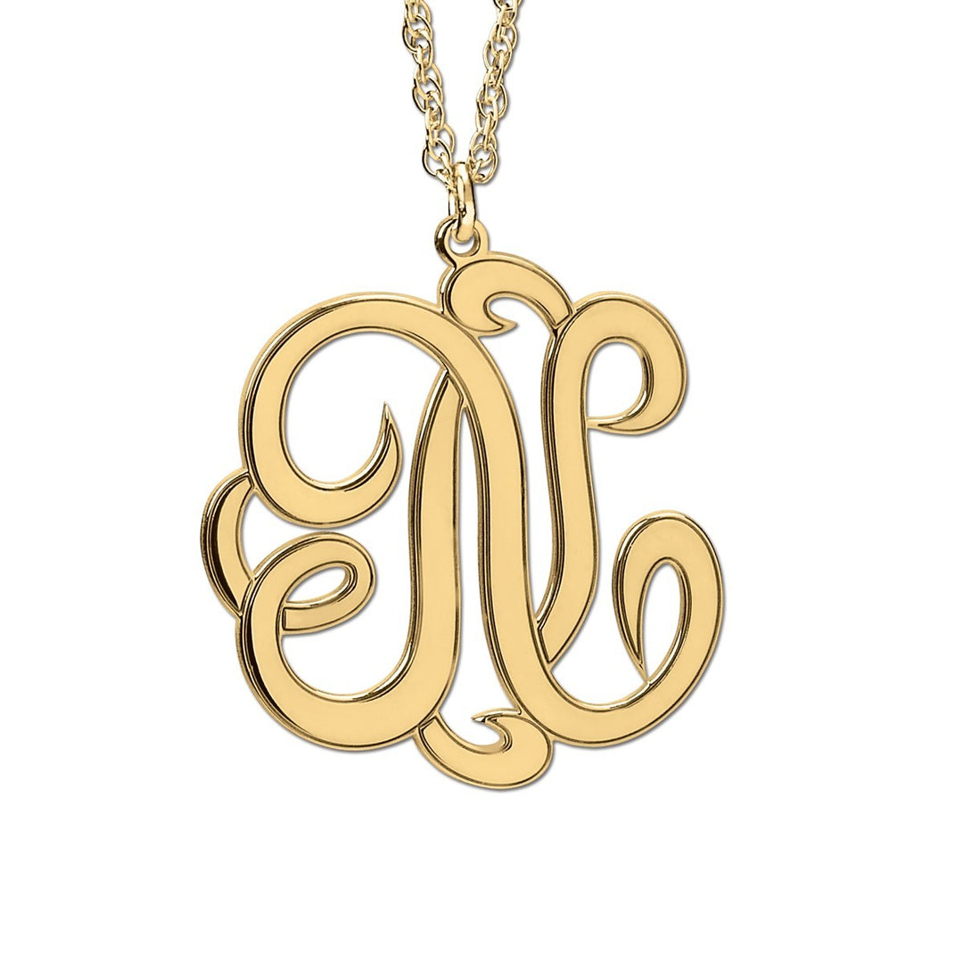 14K Yellow Gold Personalized Fashion Pendant