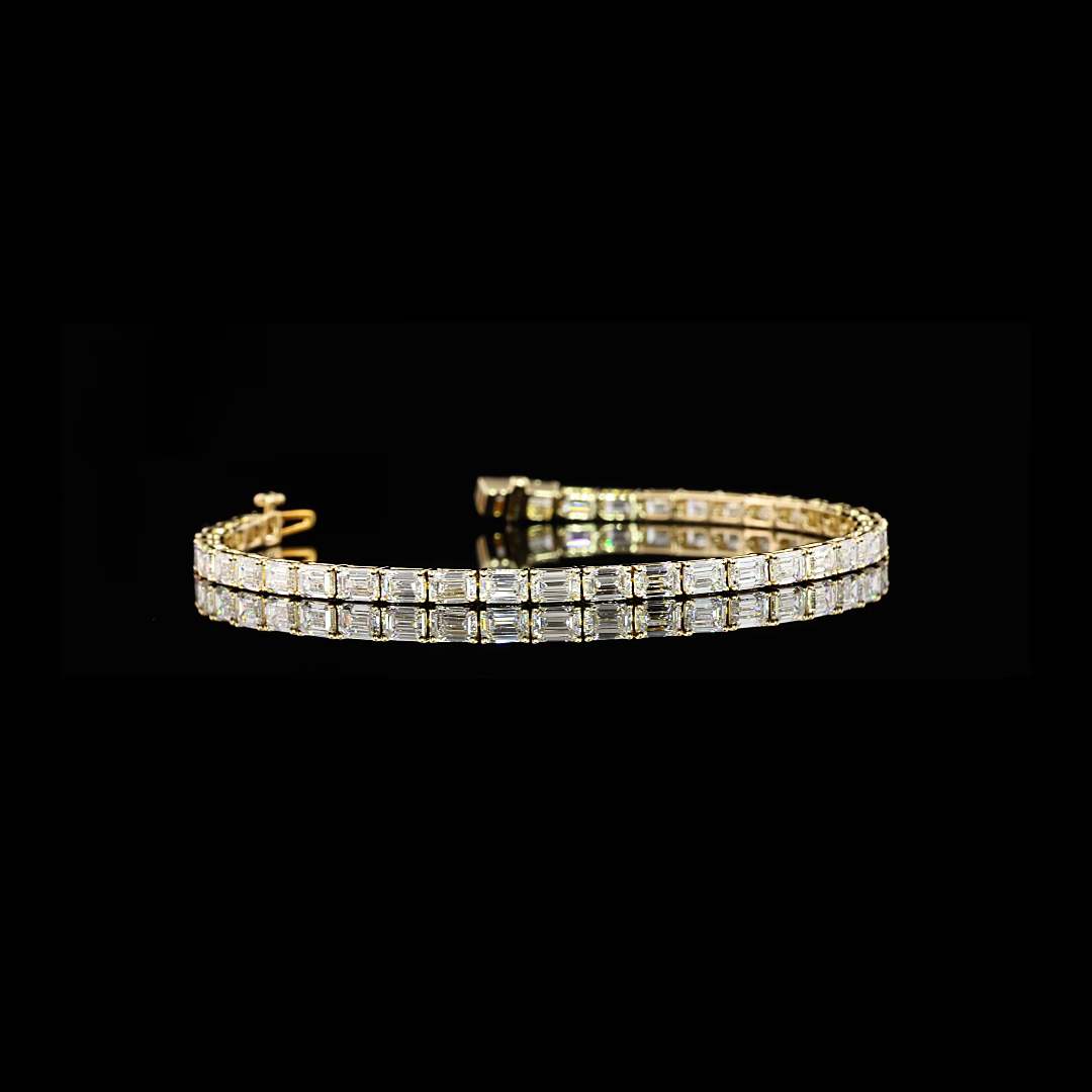 14K YELLOW GOLDTennis Necklace