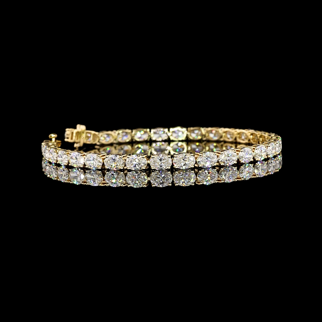 14K YELLOW GOLDTennis Necklace