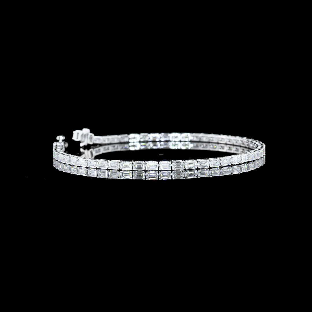 14K WHITE GOLDTennis Necklace