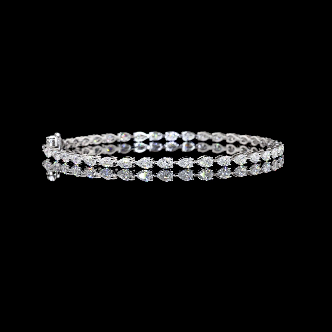 14K WHITE GOLDTennis Necklace