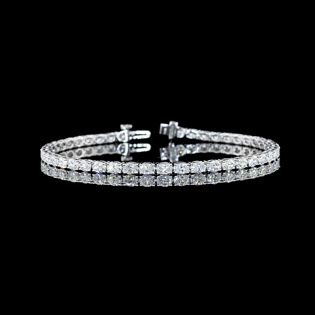 14K WHITE GOLDTennis Necklace