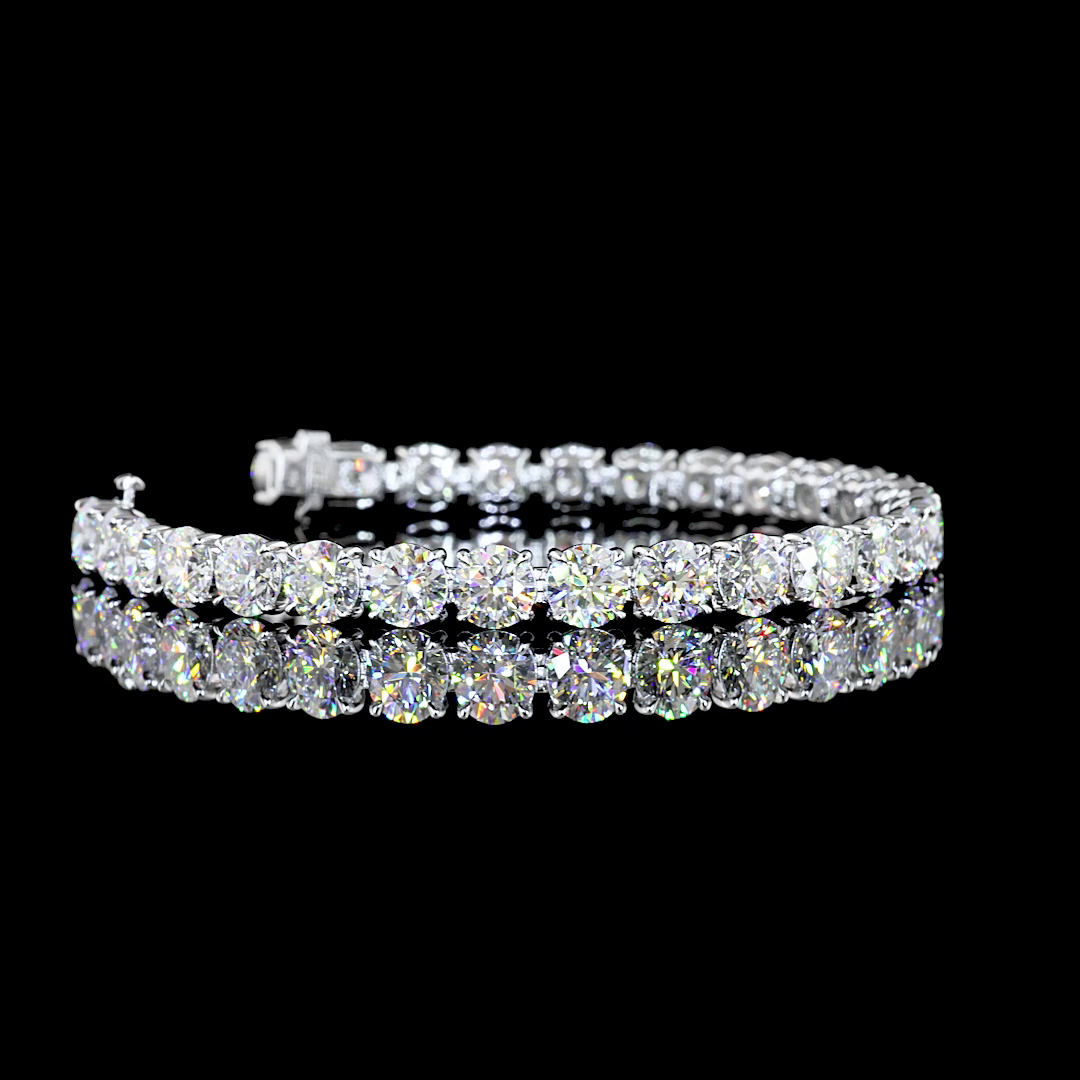 14K WHITE GOLDTennis Necklace