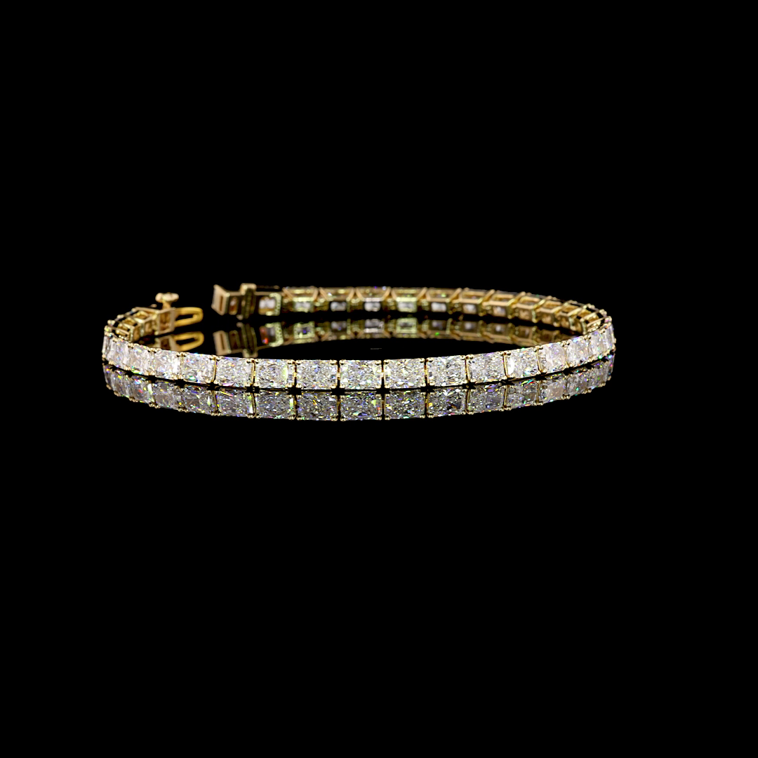 14K YELLOW GOLDTennis Necklace