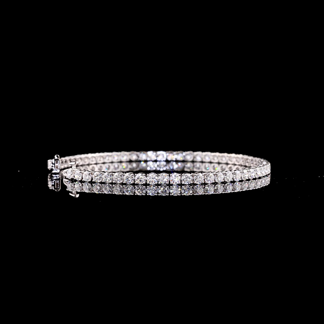 14K WHITE GOLDTennis Necklace