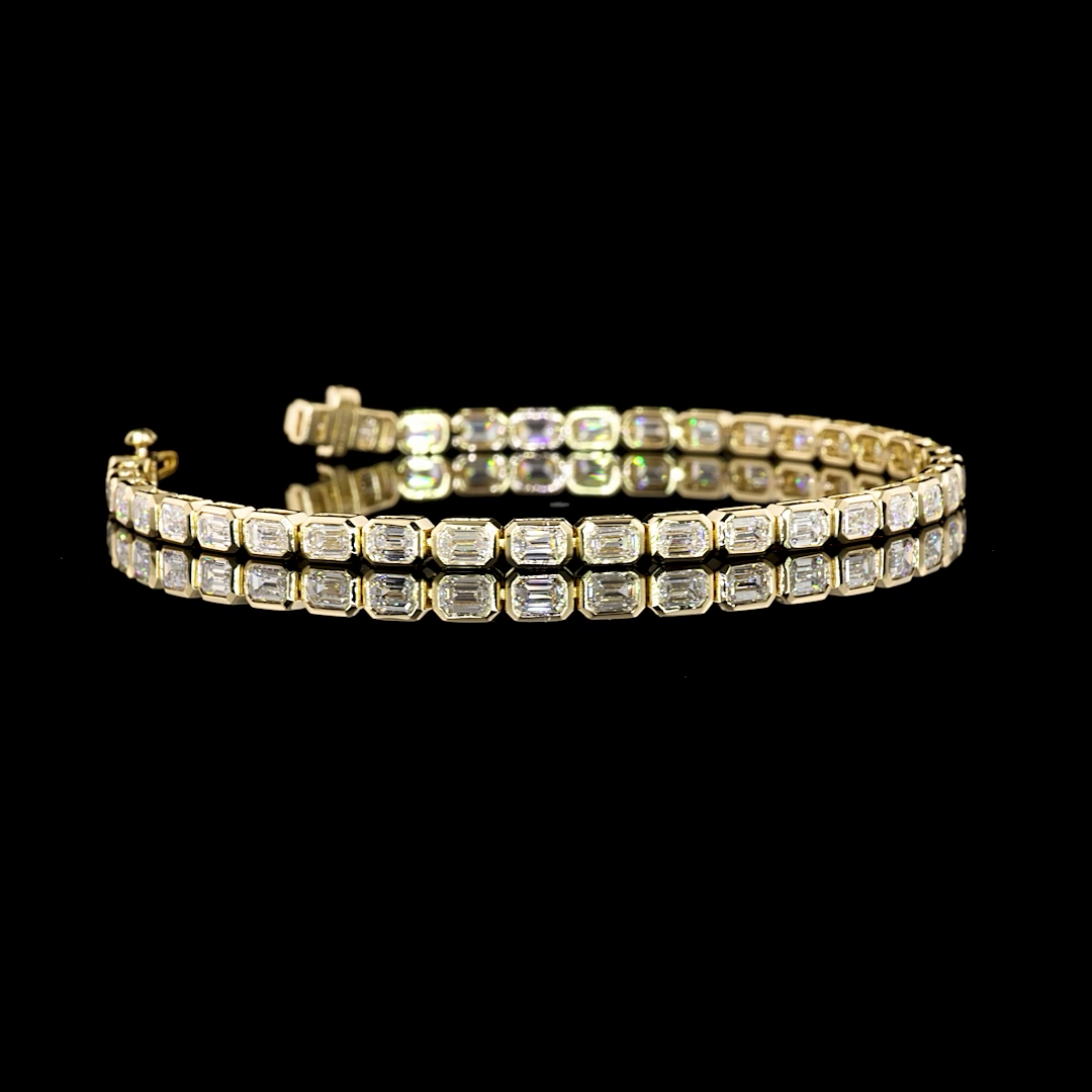 14K YELLOW GOLDTennis Necklace