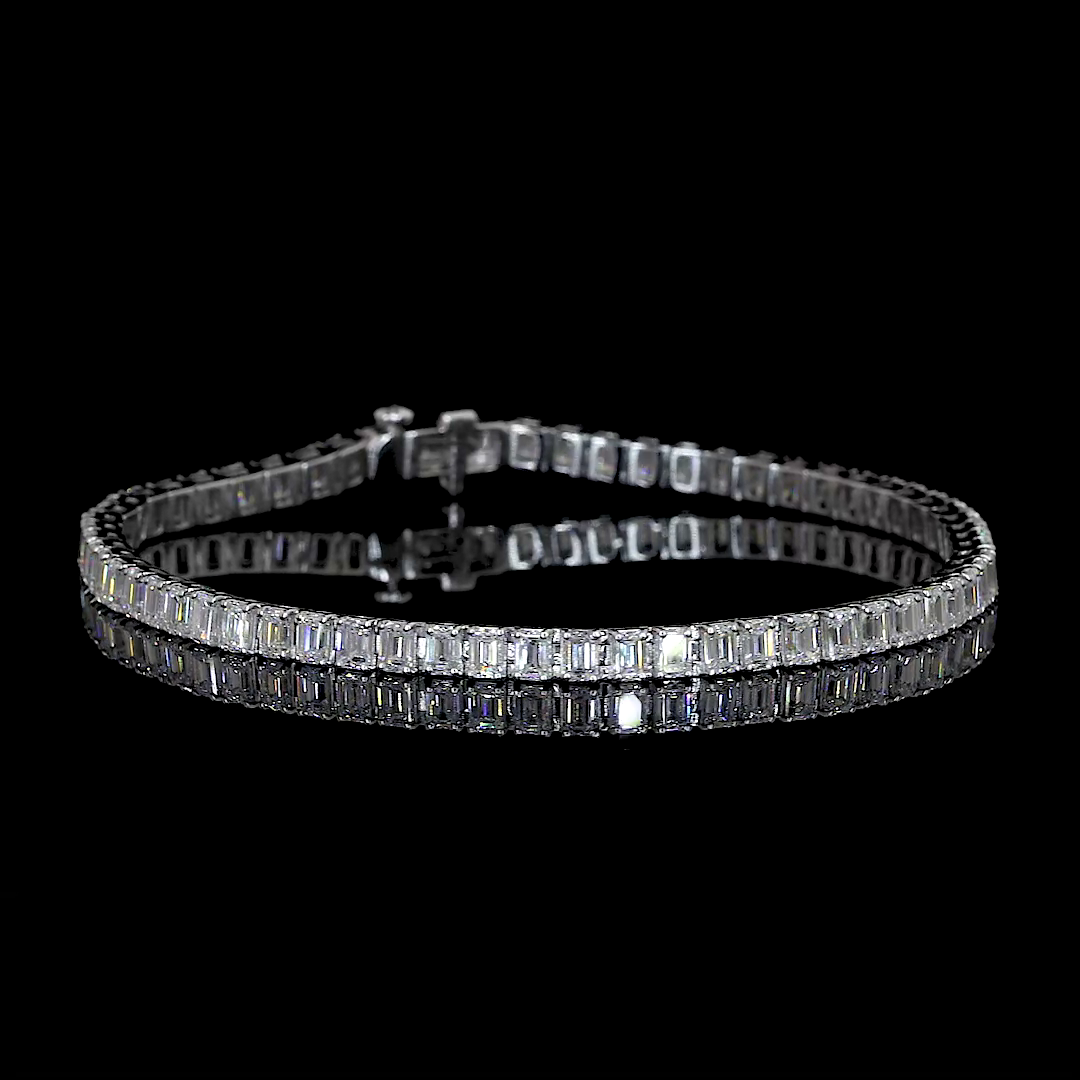 14K WHITE GOLDTennis Necklace