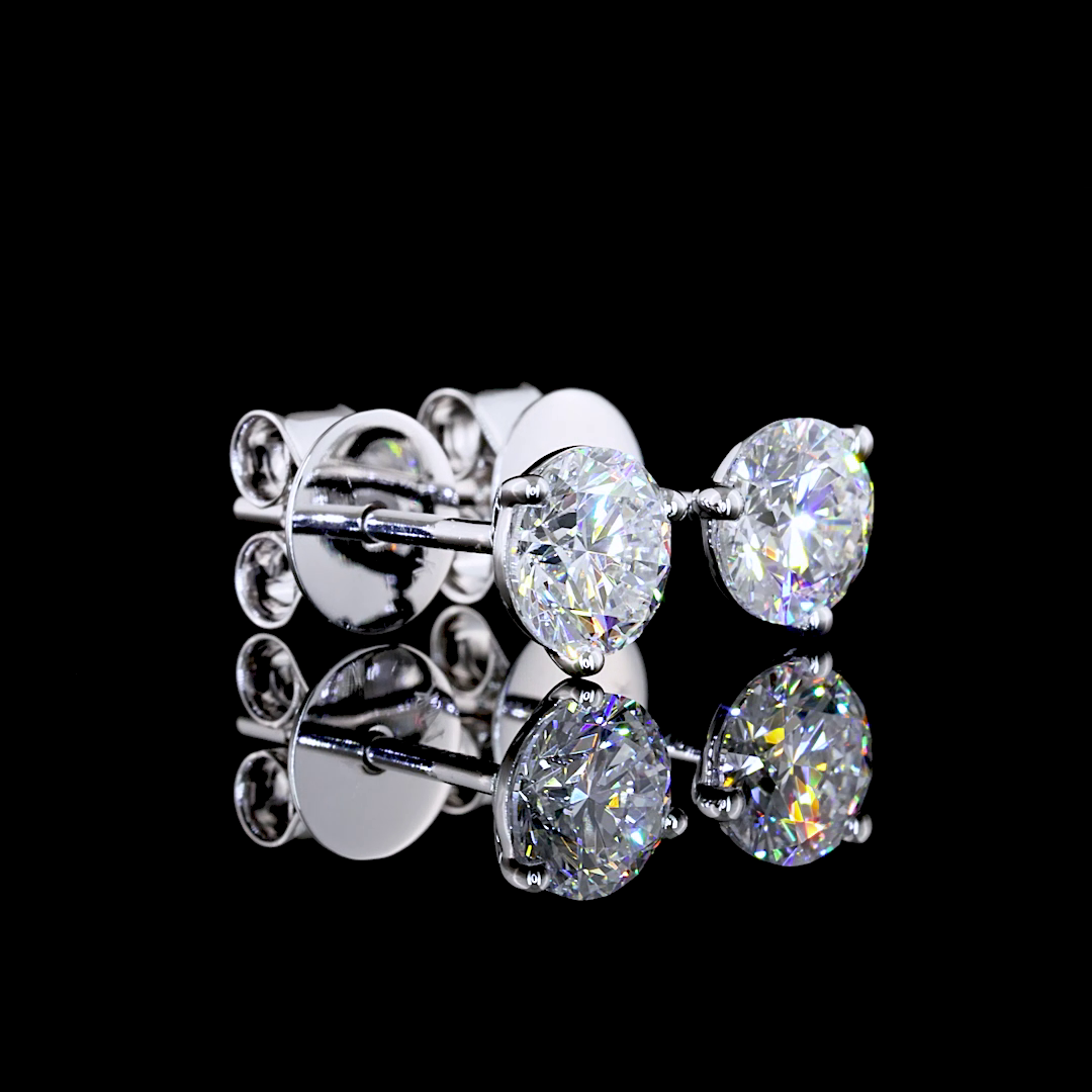 14K WHITE GOLDMartini Earrings