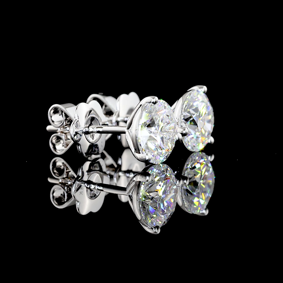 14K WHITE GOLDMartini Earrings