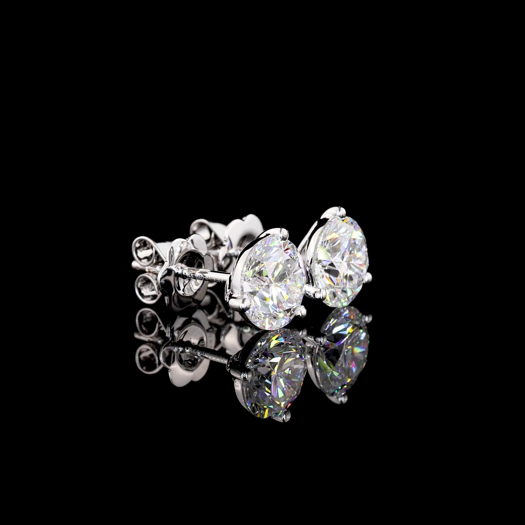 14K WHITE GOLDMartini Earrings