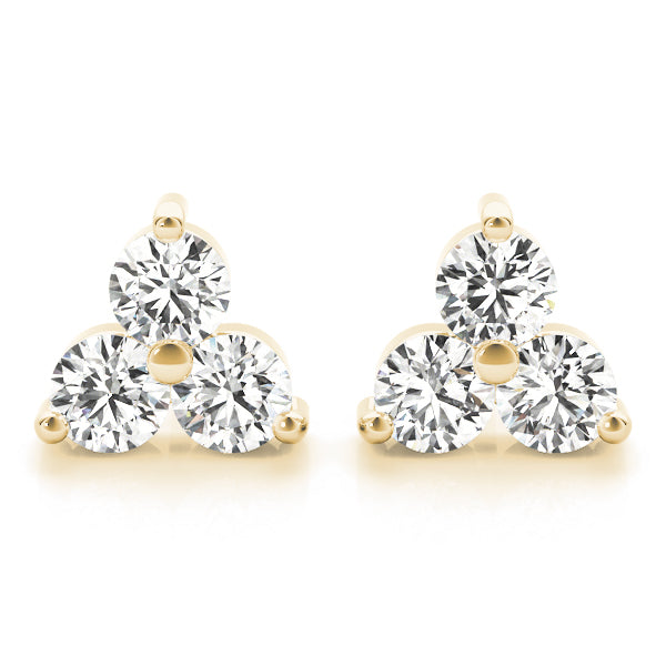 Three Stone Diamond Earring