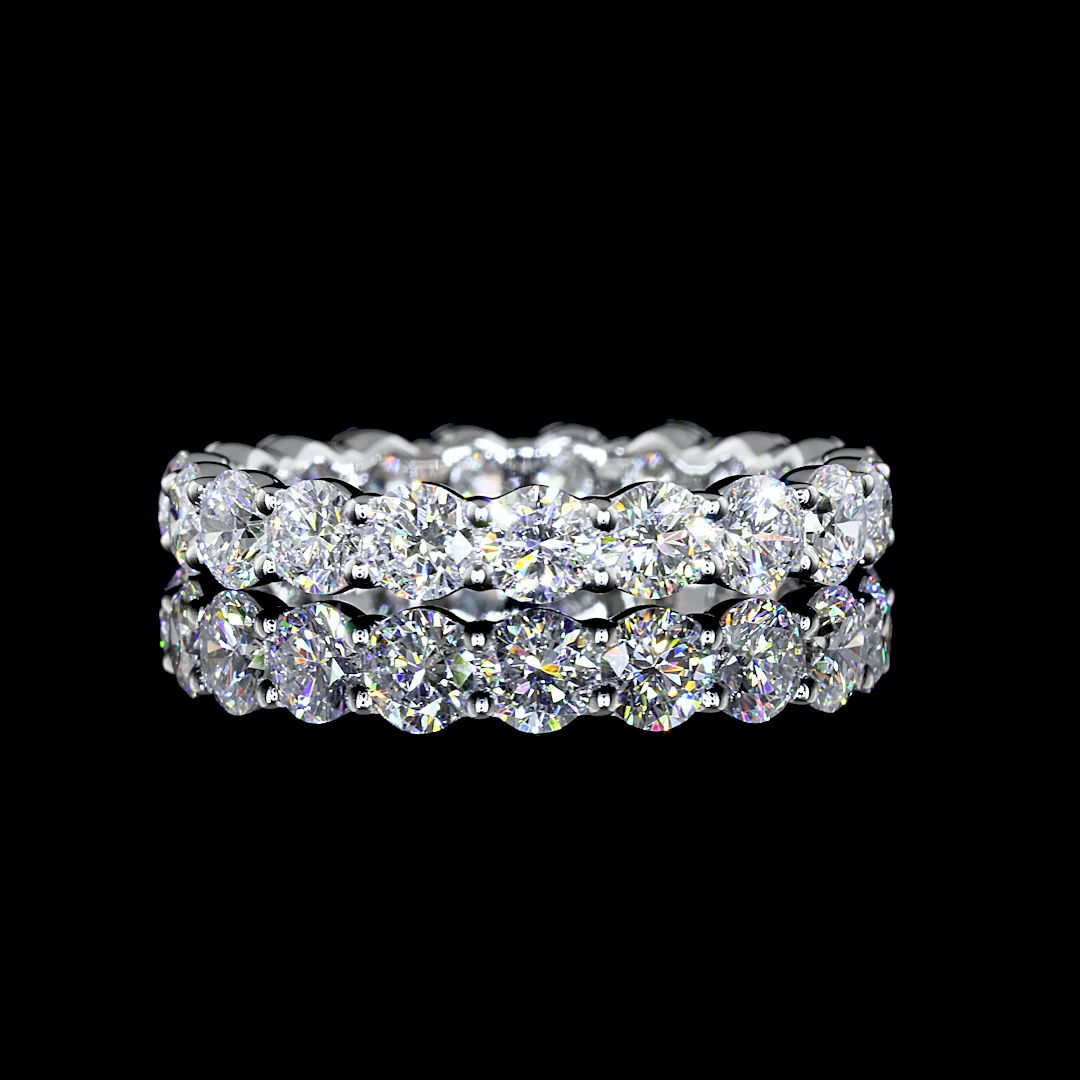 14K WHITE GOLDEternity Band Ring