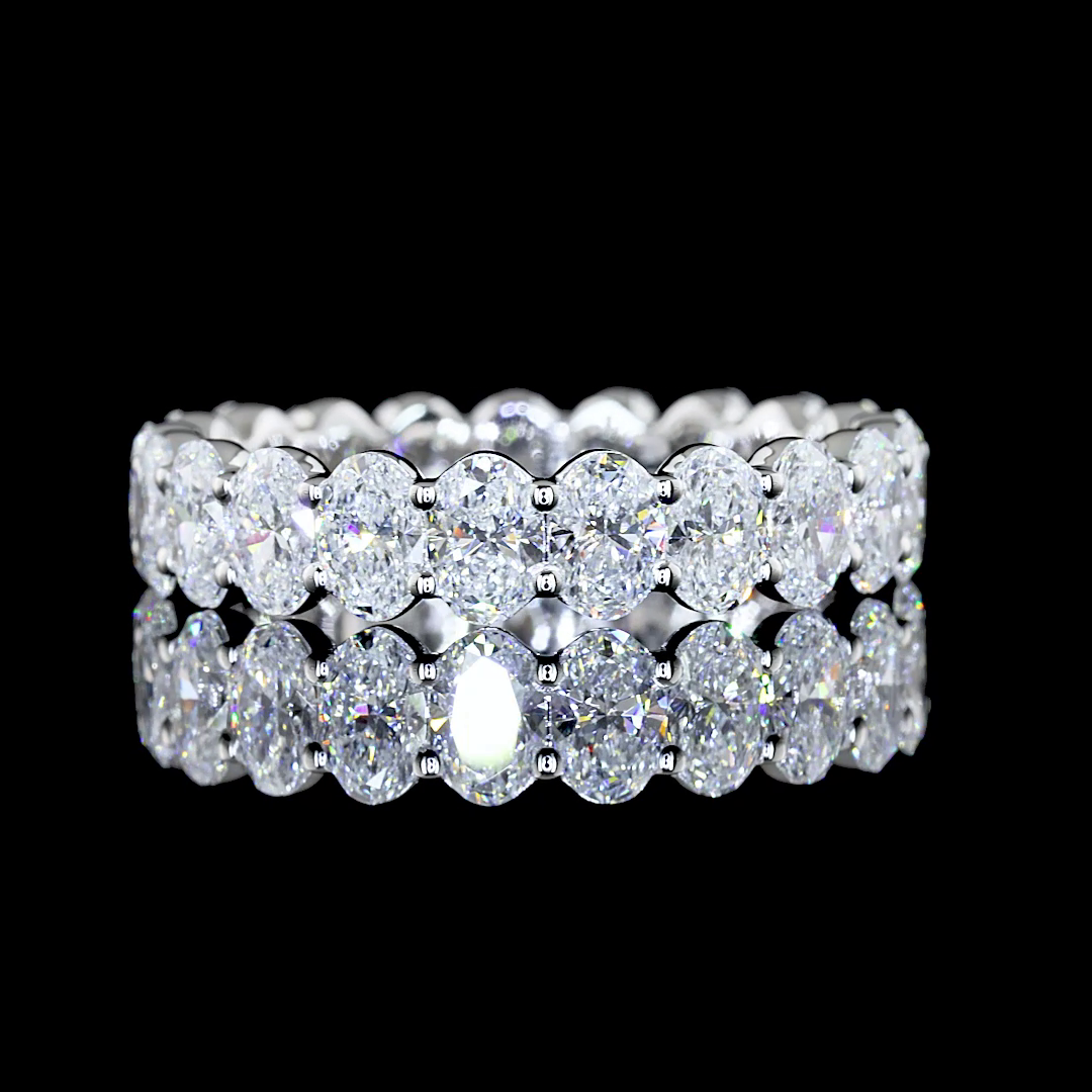 14K WHITE GOLDEternity Band Ring
