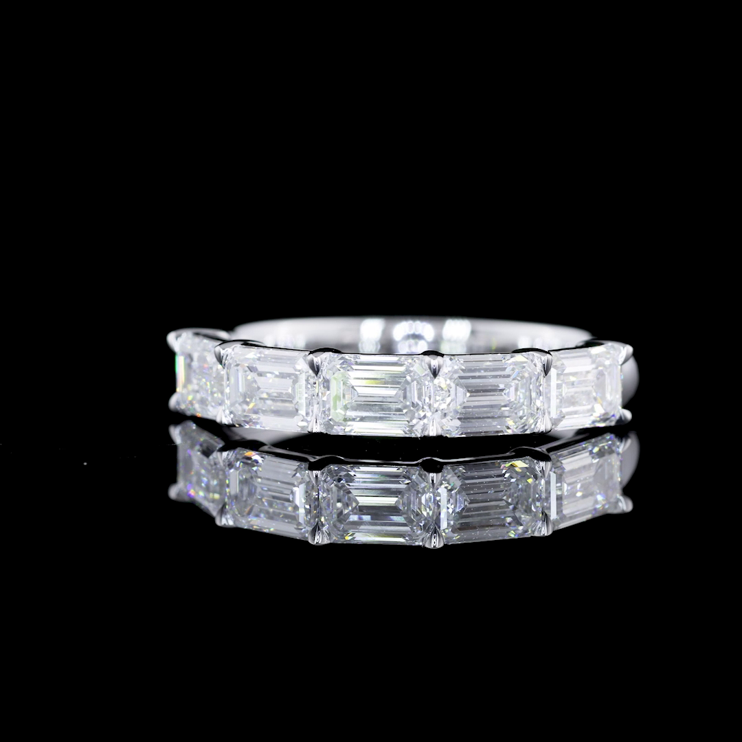14K WHITE GOLDEternity Band Ring