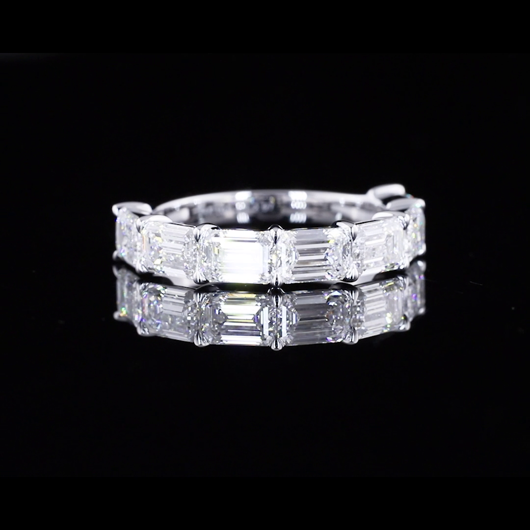 14K WHITE GOLDHalf Eternity Ring