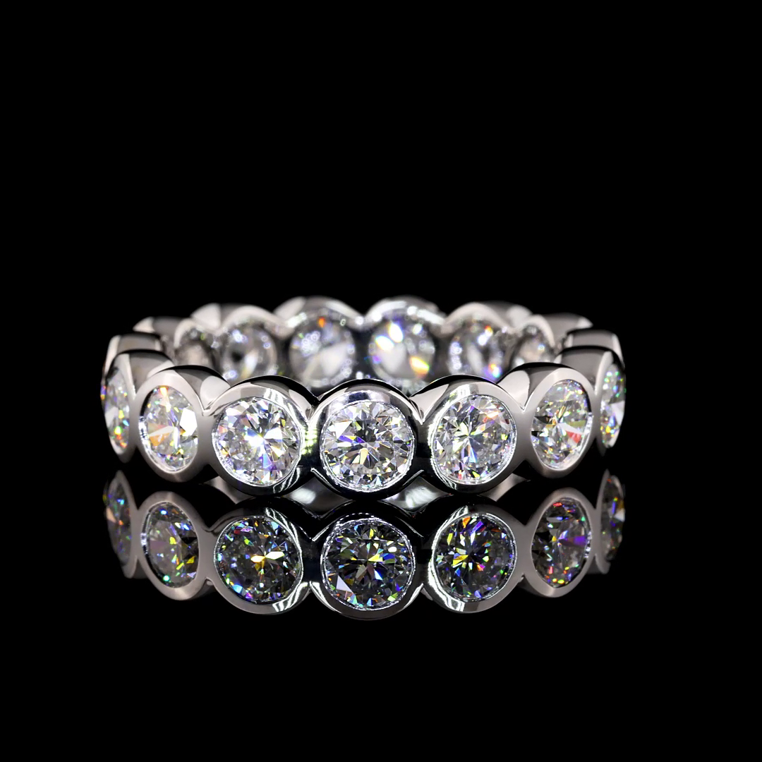 14K WHITE GOLDEternity Band Ring