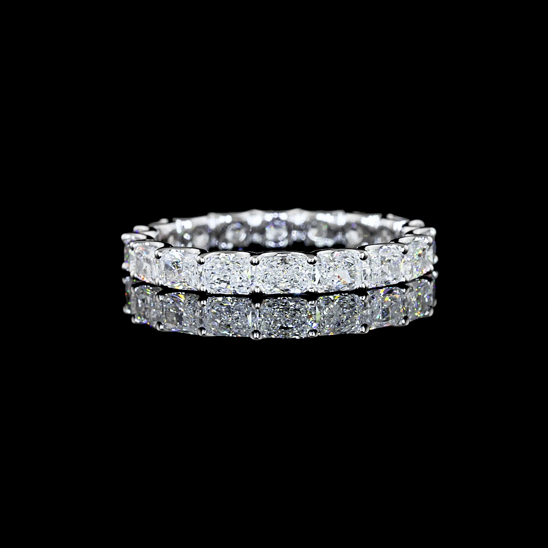 14K WHITE GOLDEternity Band Ring
