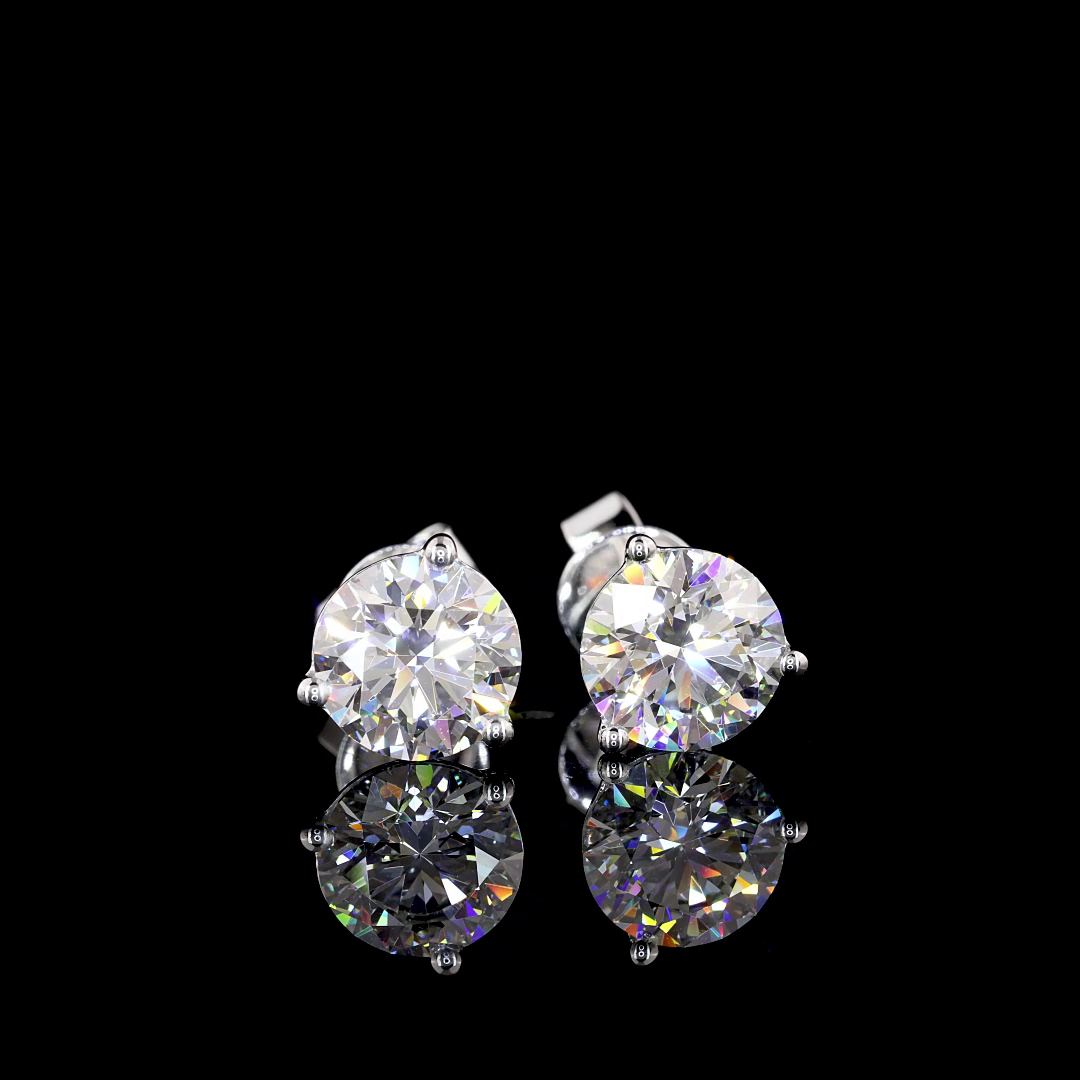14K WHITE GOLDMartini Earrings