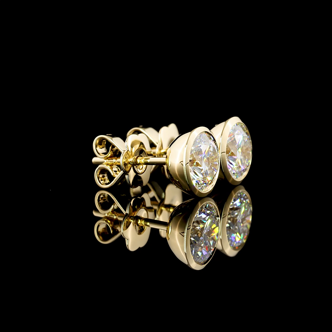 14K YELLOW GOLDStuds Earrings