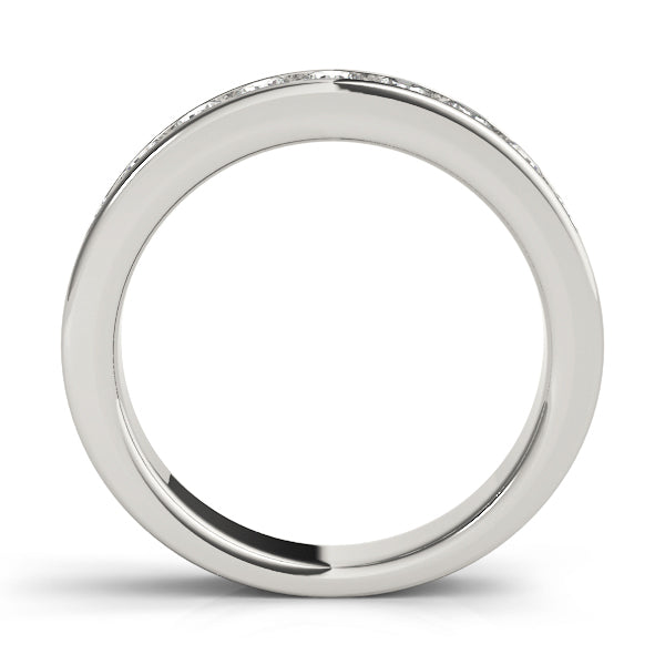 18K White Gold Diamond Wedding Ring