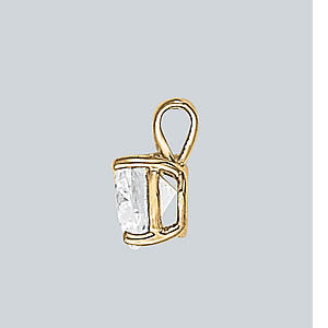 Solitaire Pendant in Premium Metals