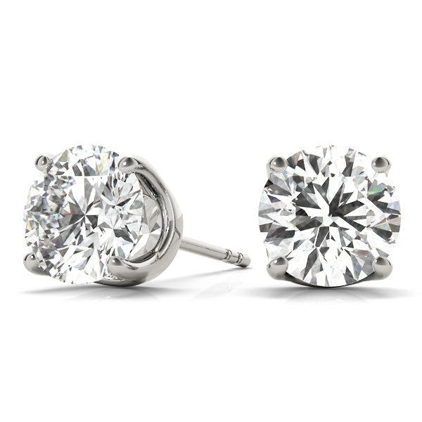 14K White Gold 0.05CT Lab Diamond Earrings