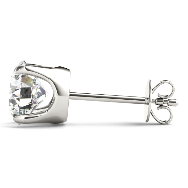 14K White Gold 0.05CT Lab Diamond Earrings