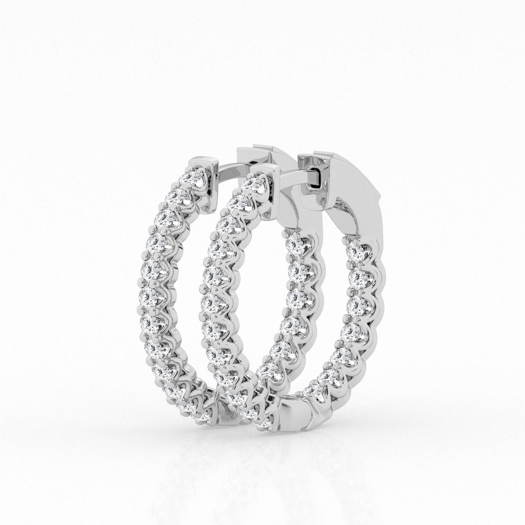 4.50 cttw Gorgeous Hoop Earrings