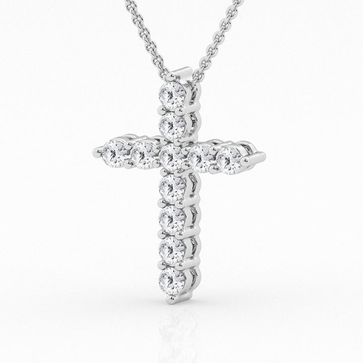 3.00 cttw Cross Pendant