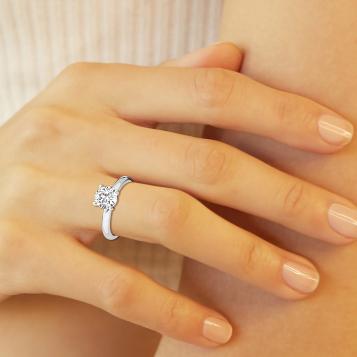 Timeless 2ct Lab Diamond Solitaire in 14K White Gold