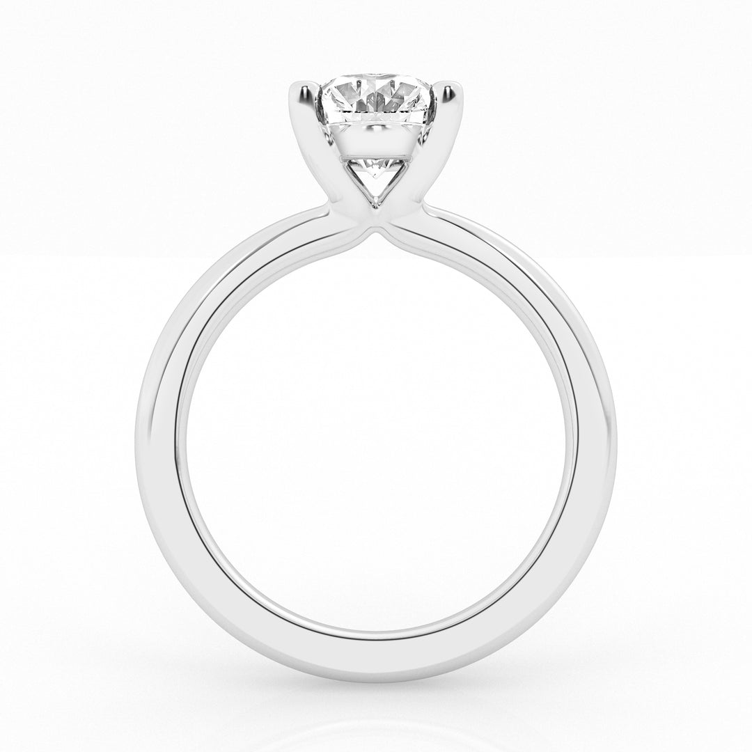 14K White Gold 1.5ct Oval Lab Diamond Solitaire Ring