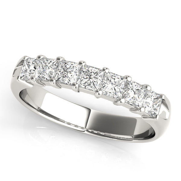 Platinum 5/8 ct Diamond Square Wedding Ring