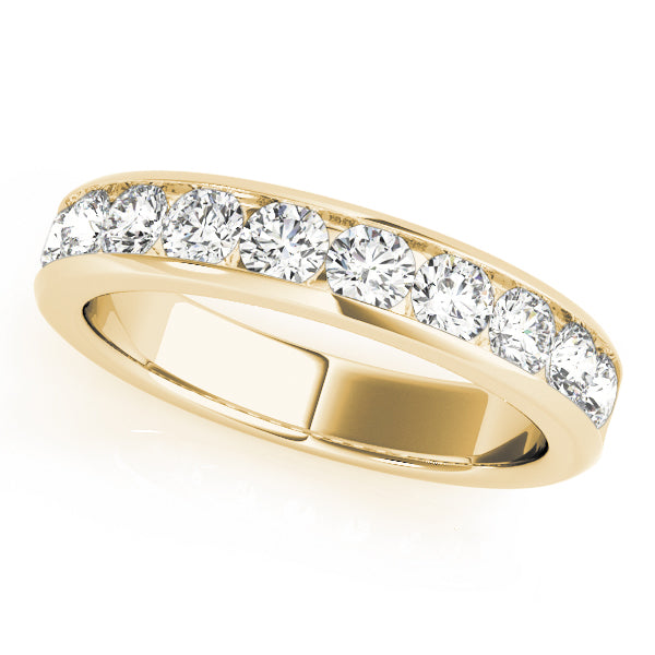 18K Yellow Gold 1/5 ct Diamond Wedding Band