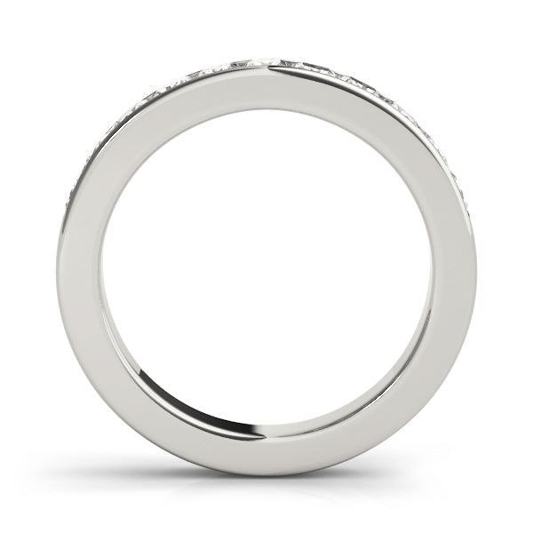 18K White Gold 1/3 ct Diamond Wedding Band