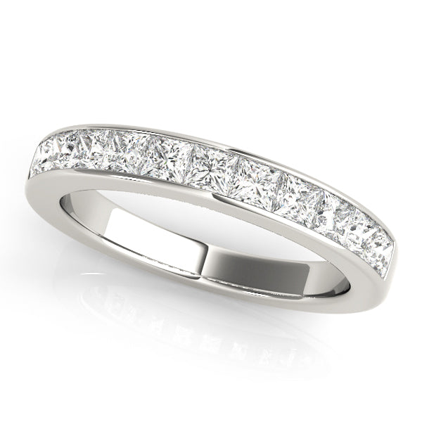 18K White Gold 1/3 ct Diamond Wedding Band