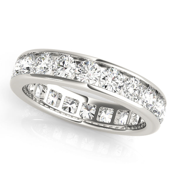 18K White Gold 1/2 ct Diamond Wedding Band