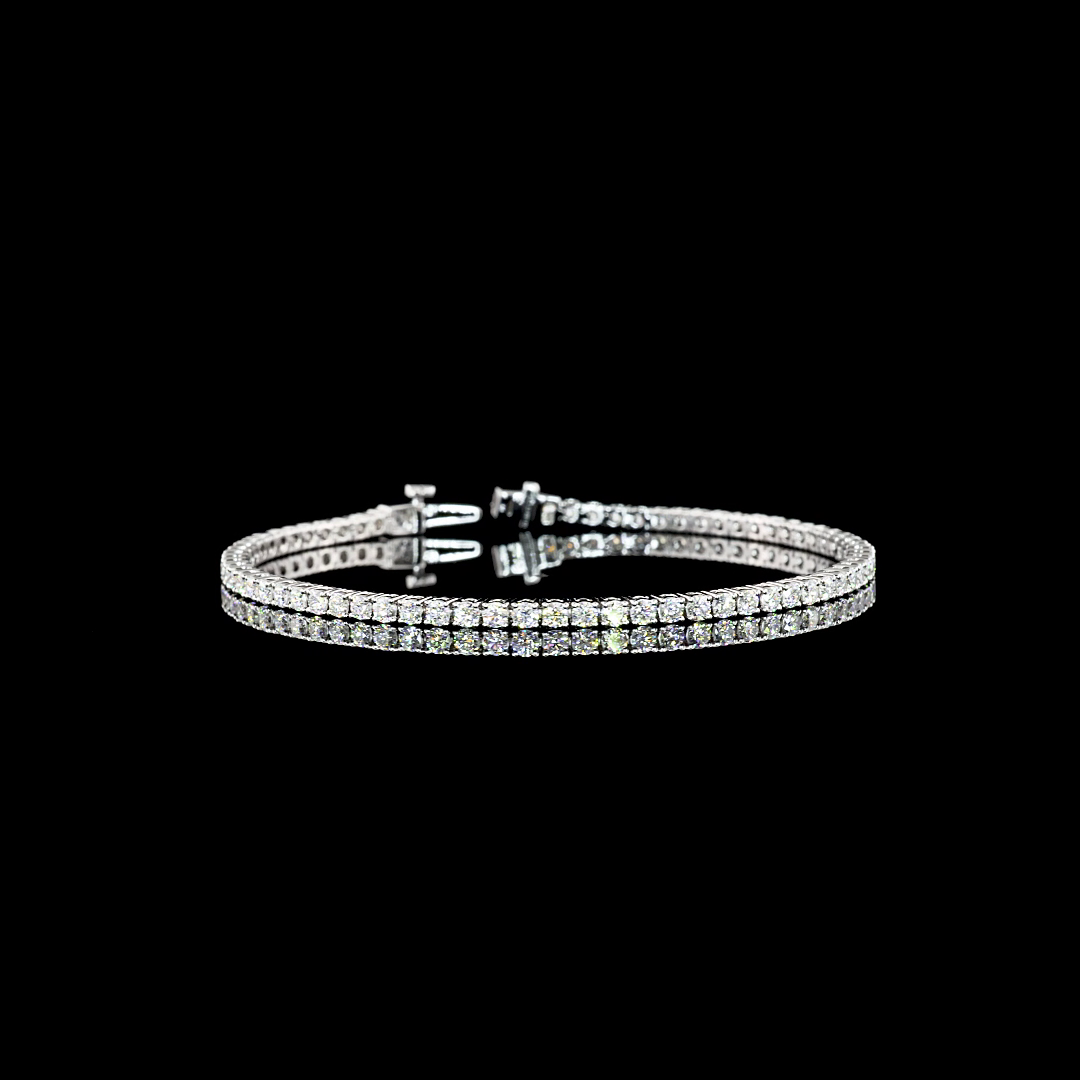 14K WHITE GOLDTennis Necklace