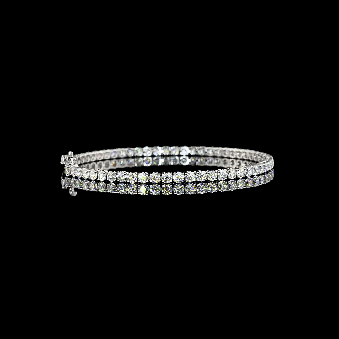 14K WHITE GOLDTennis Necklace