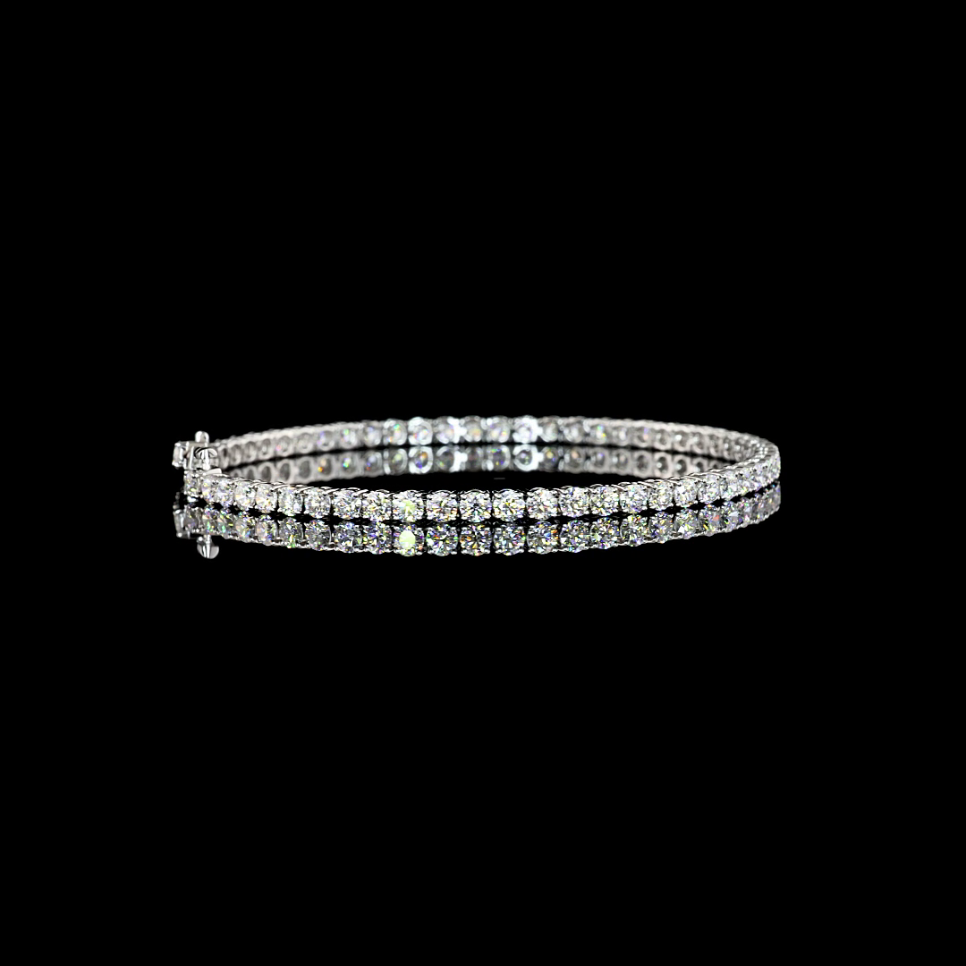 14K WHITE GOLDTennis Necklace