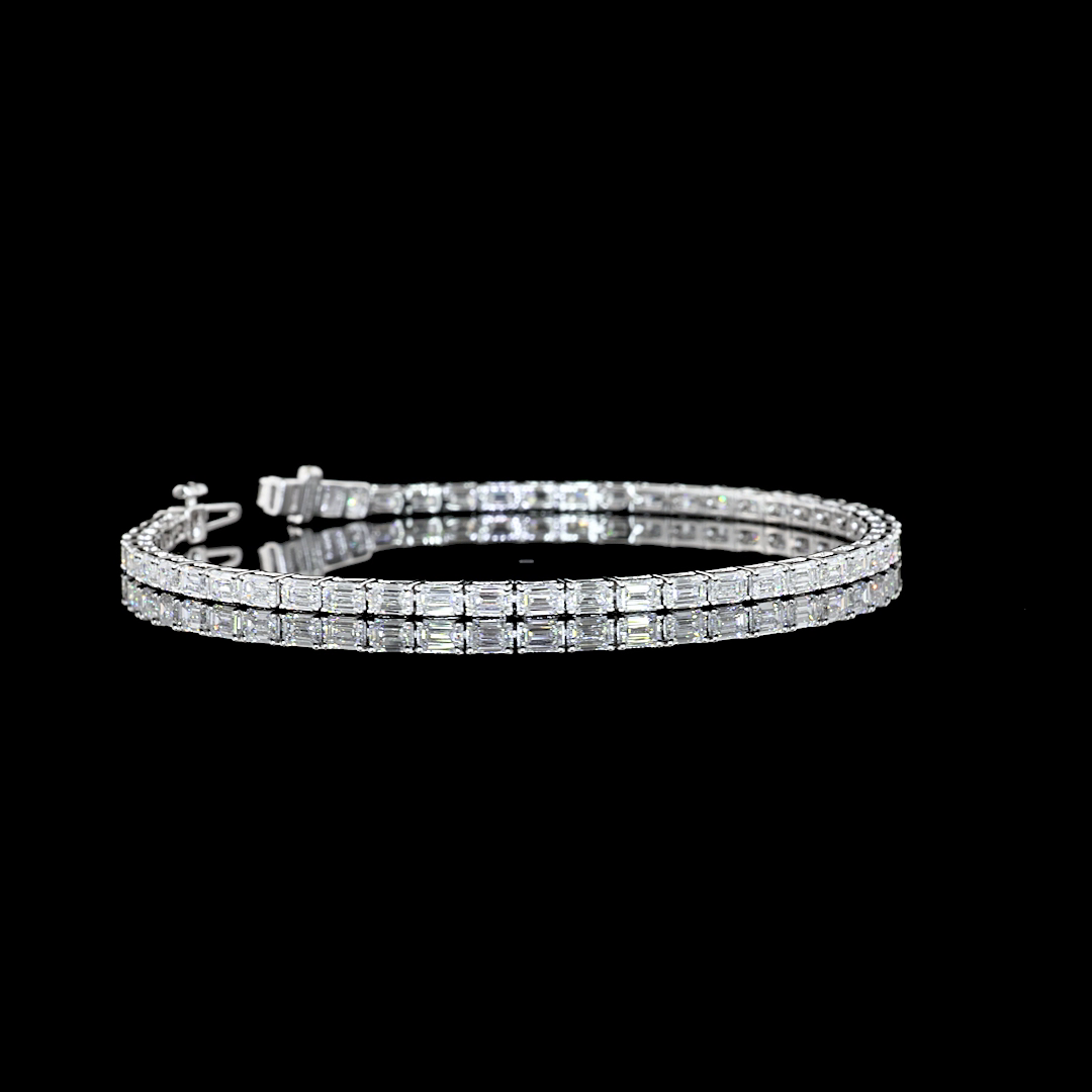 14K WHITE GOLDTennis Necklace