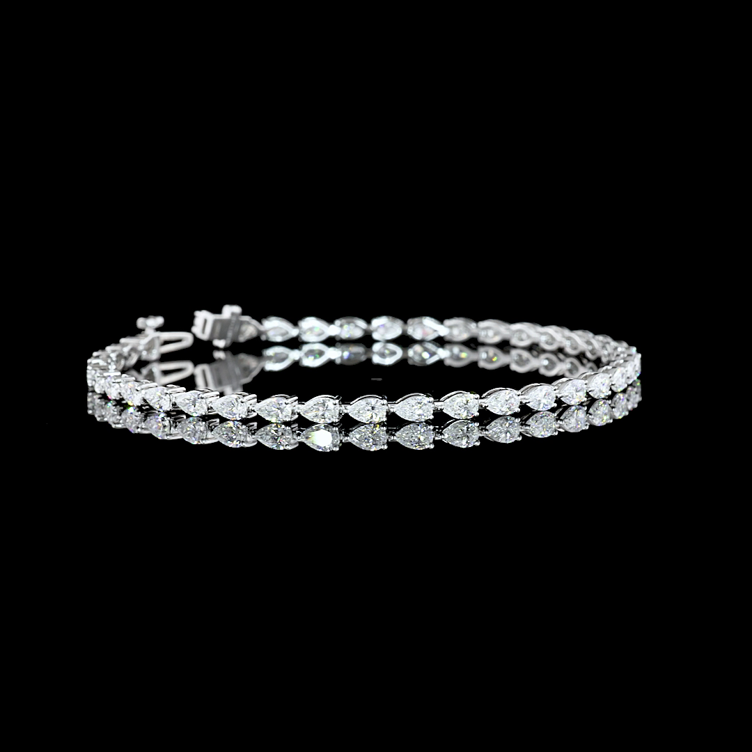 14K WHITE GOLDTennis Necklace