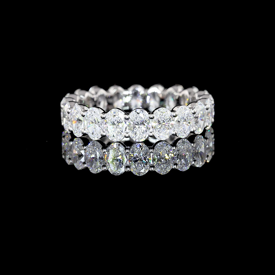 14K WHITE GOLDEternity Band Ring